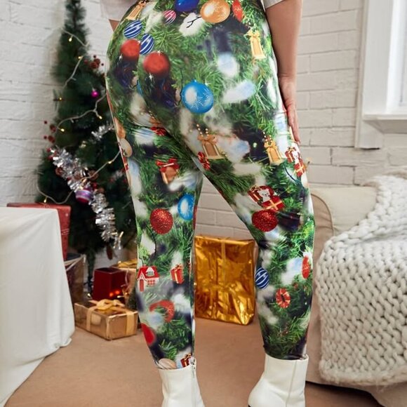 Ladies size 1X Christmas Leggings - Picture 6 of 10